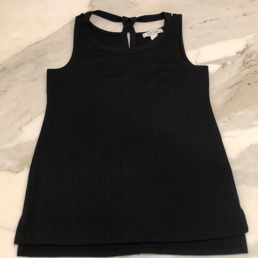 White House Black Market Black Blouse